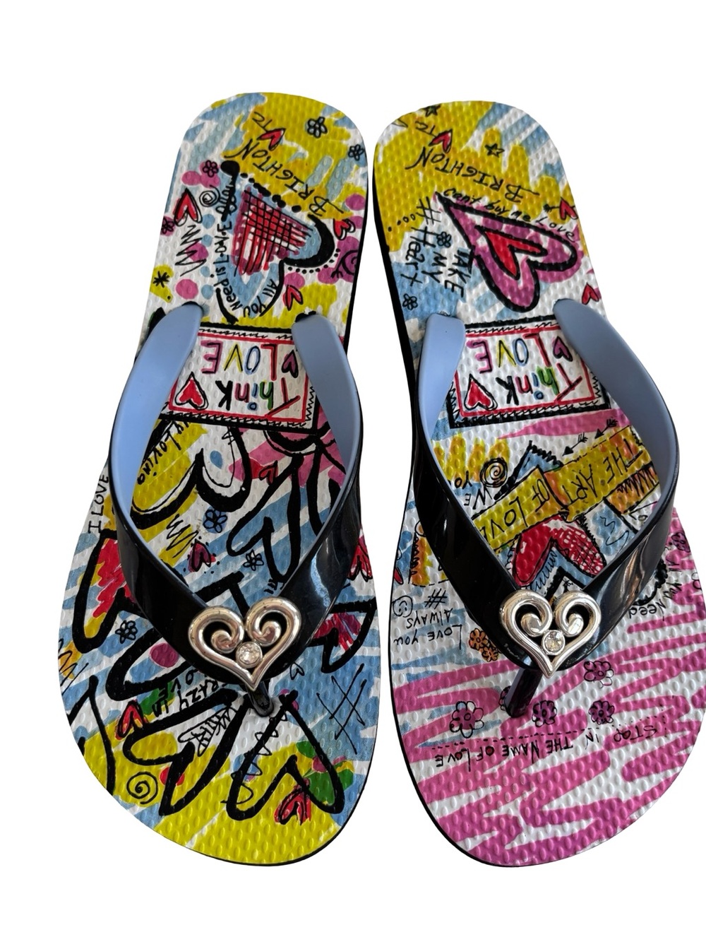 Brighton Women's Julia Flip Flops Sandals Sz 8